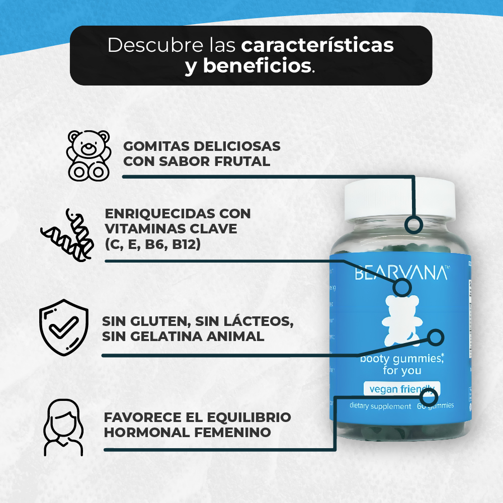 BEARVANA GUMMIES - AUMENTO DE GLUTEOS